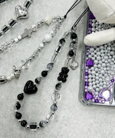 WEGO ビーズストラップキーホルダーE