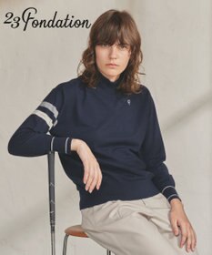 23区GOLF 【23Fondation/WOMEN】レーヨンストレッチ カラーニット