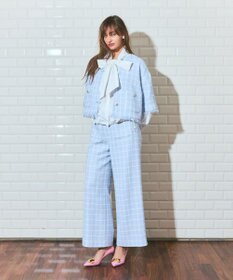 GRACE CONTINENTAL ツイードイージーパンツ