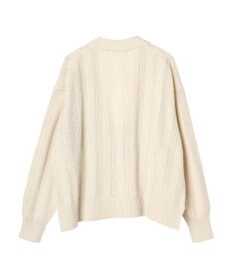 AMERICAN HOLIC ハーフＺＩＰ透かし編みカーディガン