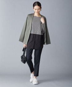 ICB 【新色追加・洗える】 ウールマットウース テーパードパンツ