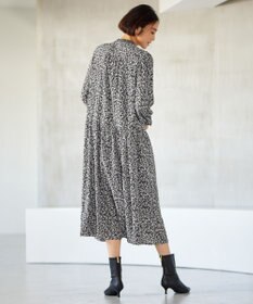 自由区 L 【洗える】フラワーペタルプリント ワンピース