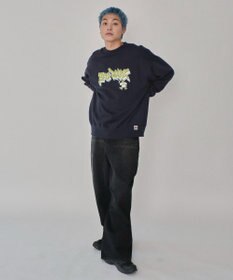 WEGO 【ユニセックス着用ITEM/MLサイズ展開】別注BENDAVISバブルロゴプルオーバー