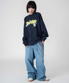 WEGO 【ユニセックス着用ITEM/MLサイズ展開】別注BENDAVISバブルロゴプルオーバー