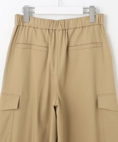 自由区 L 【カタログ掲載・接触冷感・UVカット・洗える】デニムライクボトムフレアワイド パンツ