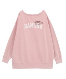 earth music&ecology ランダム刺繍オフショルプルオーバー