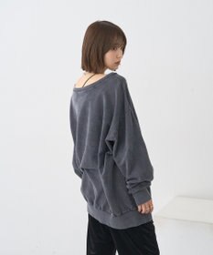 earth music&ecology ランダム刺繍オフショルプルオーバー