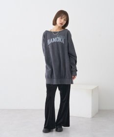 earth music&ecology ランダム刺繍オフショルプルオーバー