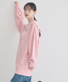 earth music&ecology ランダム刺繍オフショルプルオーバー