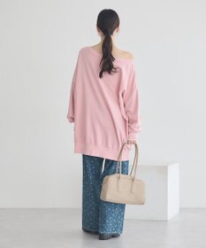 earth music&ecology ランダム刺繍オフショルプルオーバー