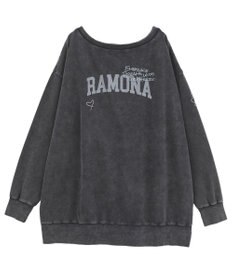 earth music&ecology ランダム刺繍オフショルプルオーバー