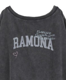 earth music&ecology ランダム刺繍オフショルプルオーバー