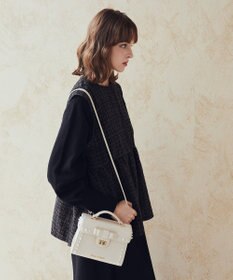 Maison de FLEUR EC限定フロントリボントップハンドルバッグ