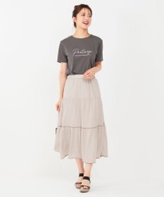 ANY SIS S ロゴ刺繍 Tシャツ