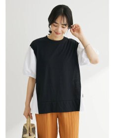 Green Parks 布帛ドッキング脇リボンプルオーバー