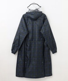 MOONBAT FLAT PURE レインコート チェック柄 リュック対応 ユニセックス 収納袋付き