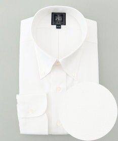 J.PRESS MEN 【定番】【PREMIUM PLEATS / 形態安定】ピンオックス ドレスシャツ / B.D. ホワイト系