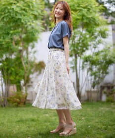 ANY SIS シルケットストライプ スキッパー カットソー