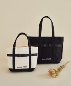 Maison de FLEUR マルチポケット帆布トートMバッグ