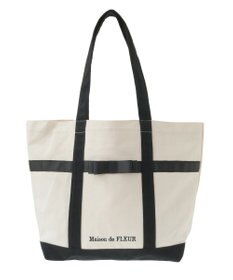 Maison de FLEUR マルチポケット帆布トートMバッグ