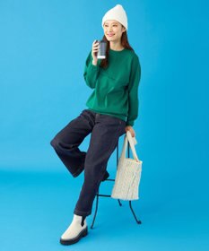 SHARE PARK LADIES 【UVカット・吸水速乾・ストレッチ・軽量・アンチピリング 】ダンボールクルーネックスウェット（S・Mサイズ）