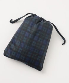 MOONBAT FLAT PURE レインコート チェック柄 リュック対応 ユニセックス 収納袋付き
