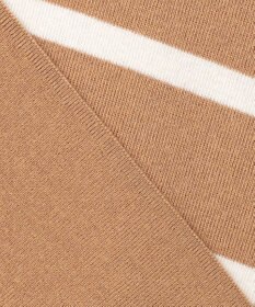 自由区 L コットンウールハイゲージボーダー ニット