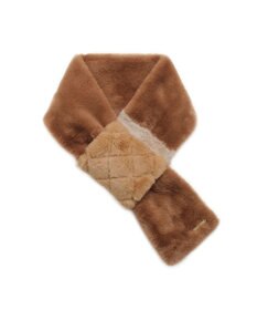 MOONBAT FURLA フェイクファーキルティングマフラー