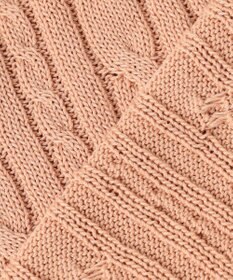 J.PRESS LADIES 【洗える】GIZA MERCERIZE COTTON ケーブル ニット