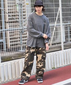 WEGO 【ユニセックス着用ITEM】ピグメントグラフィックT（LS）