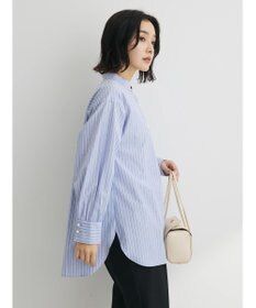 Green Parks パール釦ストライプシャツ