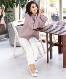 Tiaclasse 【洗える】リラックス感のあるラグランスリーブニット