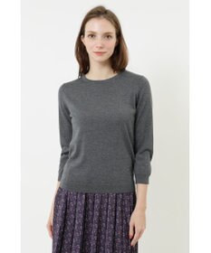 DAKS クルーネックウールニットプルオーバー