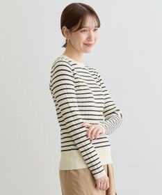 Green Parks プチケーブルクルーネックニットプルオーバー