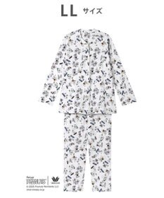 WACOAL ワコール_リラックス＆スリープ パジャマ 長袖 長ズボン 綿100%(本体) PEANUTS スヌーピー レディース FDX553 /ワコール