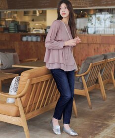 Tiaclasse 【新色追加・洗える】重ねヘムタックブラウス