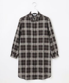 J.PRESS LADIES 【WEB限定カラーあり・洗える】SOFT SHEER チェック ロング シャツ