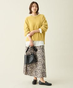 ANY 【ウエストゴム】モザイクプリントスカート