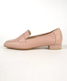 Dominic3 晴雨兼用 サイドギャザー ソフトレザーローファー