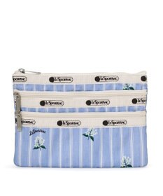 LeSportsac 3ZIP COSMETIC/ジャスミンストライプ