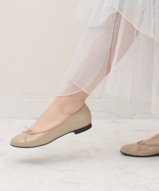 Bridget Birkin 【Bridget Birkin】ラウンドトゥリボンレインフラットパンプス