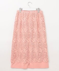 自由区 【洗える】ボタニカルレース スカート