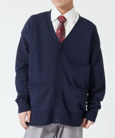 WEGO 【SCHOOL ITEM】メンズスクールニットカーディガン