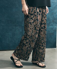 UNFILO 【ウエストゴム】プリント イージーパンツ