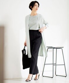 ICB 【WEB限定カラーあり・接触冷感・UVケア・洗える】 シンセティックハイゲージ ロングカーディガン