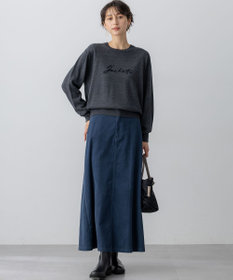 23区 S 【洗える】インターシャ ロゴ ニット