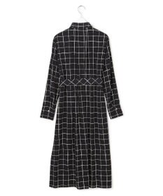 ICB L 【30th ANNIVERSARY】 ウィンドウペンプリント シャツワンピース