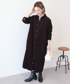 AMERICAN HOLIC コーデュロイシャツワンピース