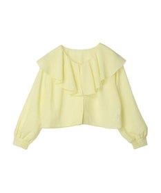 earth music&ecology ラッフルショートブラウス