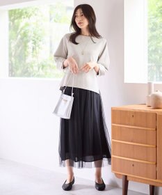 ANY L 【洗濯機可】袖タックプルオーバー